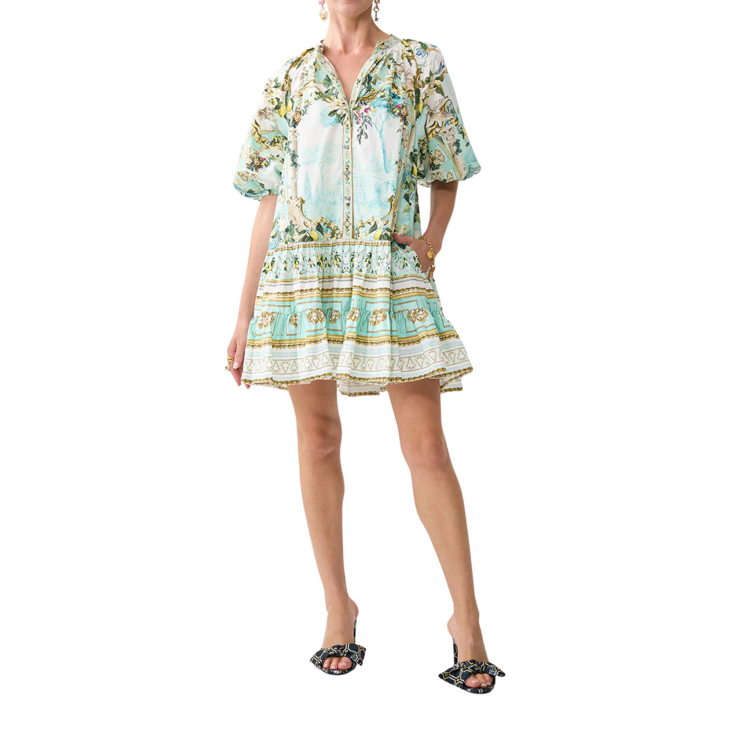 Puff Sleeve Shirt Dress