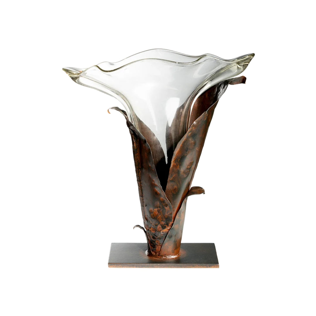 Campanilla Vase with Clear Glass