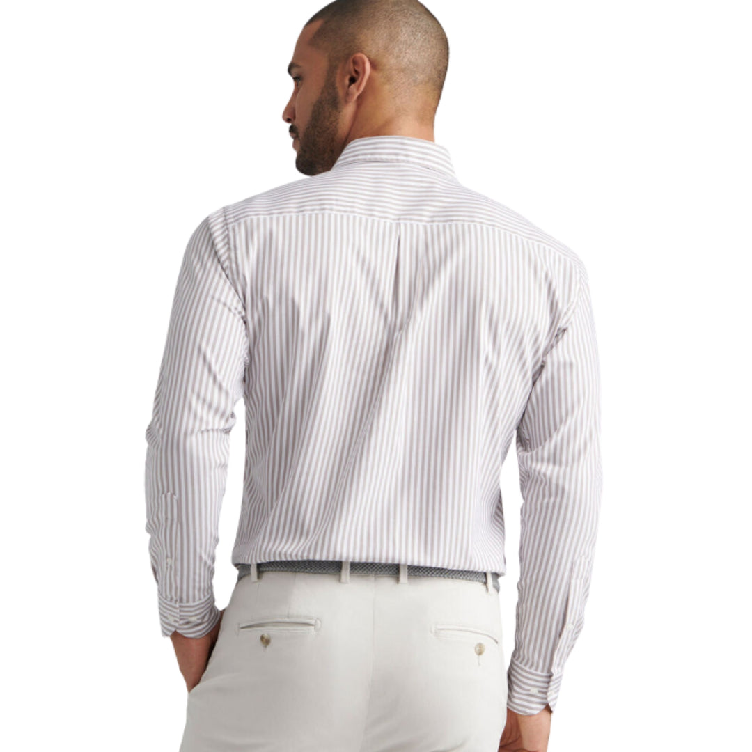 Cannon Crown Lite Cotton-Stretch Sport Shirt, Evening Tide