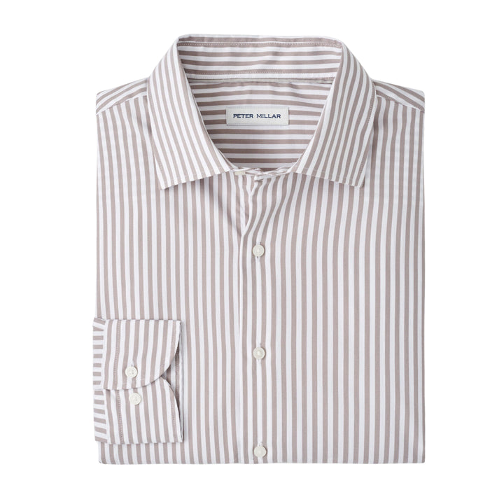 Cannon Crown Lite Cotton-Stretch Sport Shirt, Evening Tide