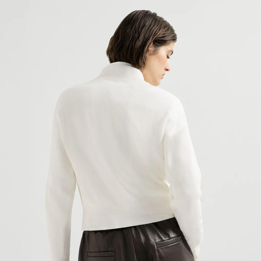 Cotton English Rib Cardigan
