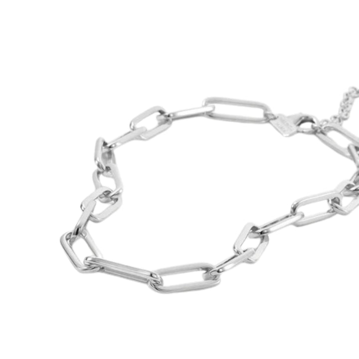 Carrie Silver Chain Necklace - Silver