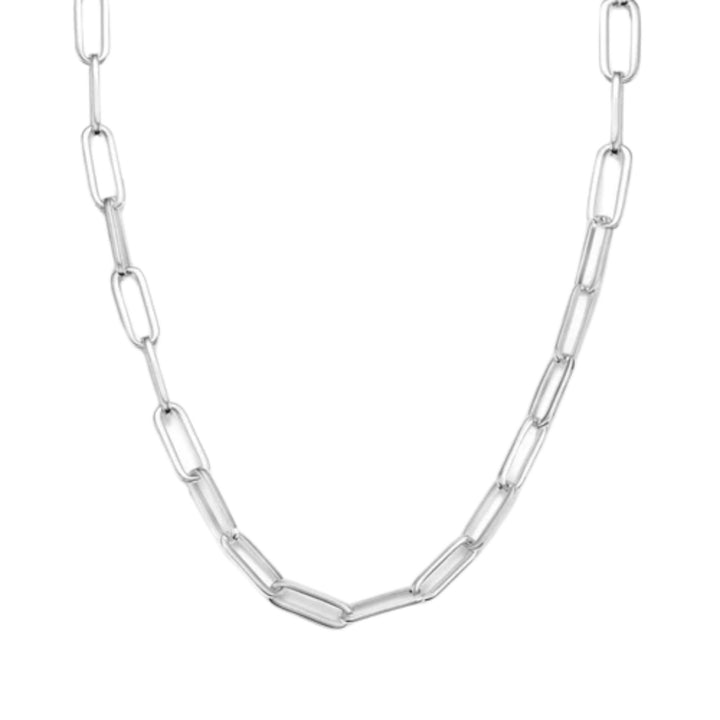 Carrie Silver Chain Necklace - Silver