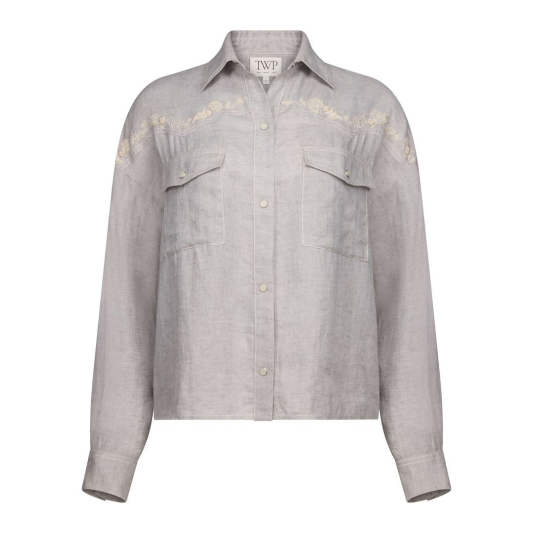 Carter Update W/ French Knot in Light Heather Grey