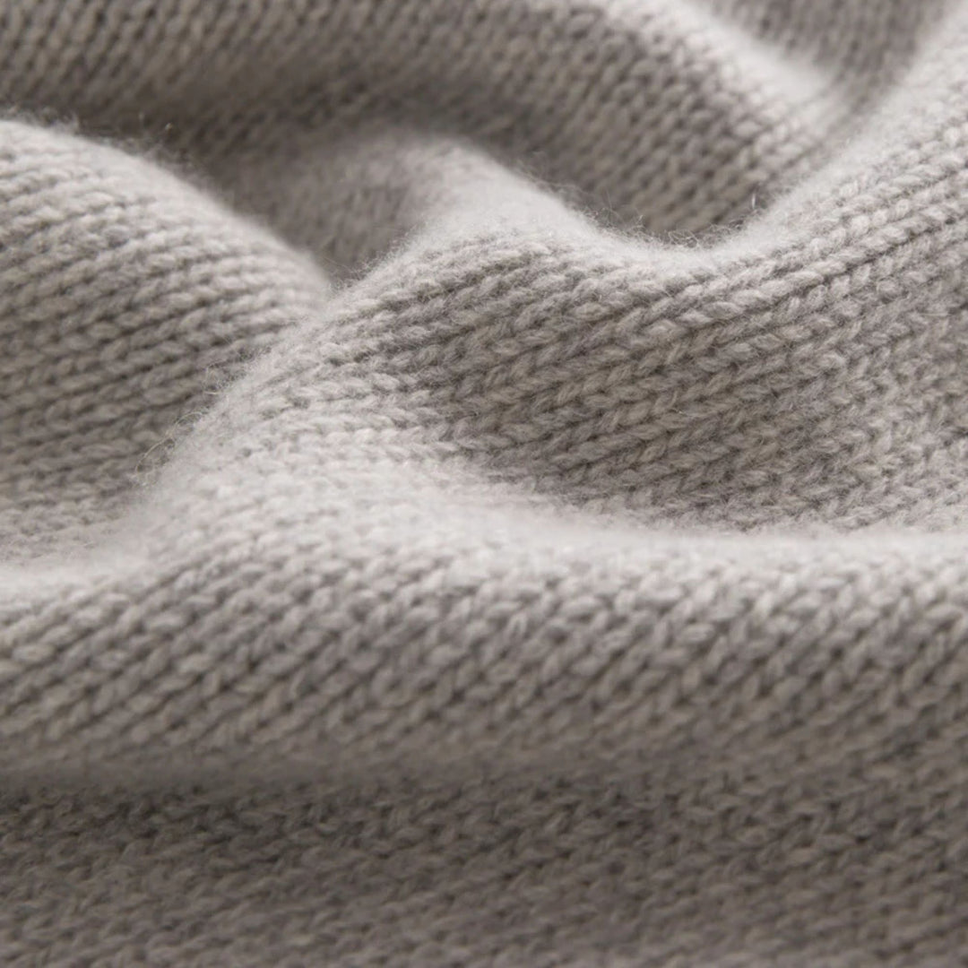 Cashmere Amelia Crewneck, Grey