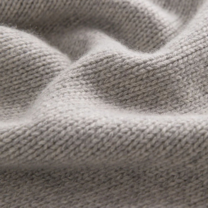 Cashmere Amelia Crewneck, Grey