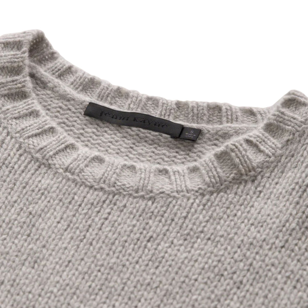 Cashmere Amelia Crewneck, Grey