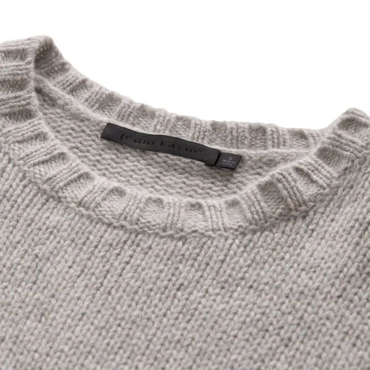Cashmere Amelia Crewneck, Grey