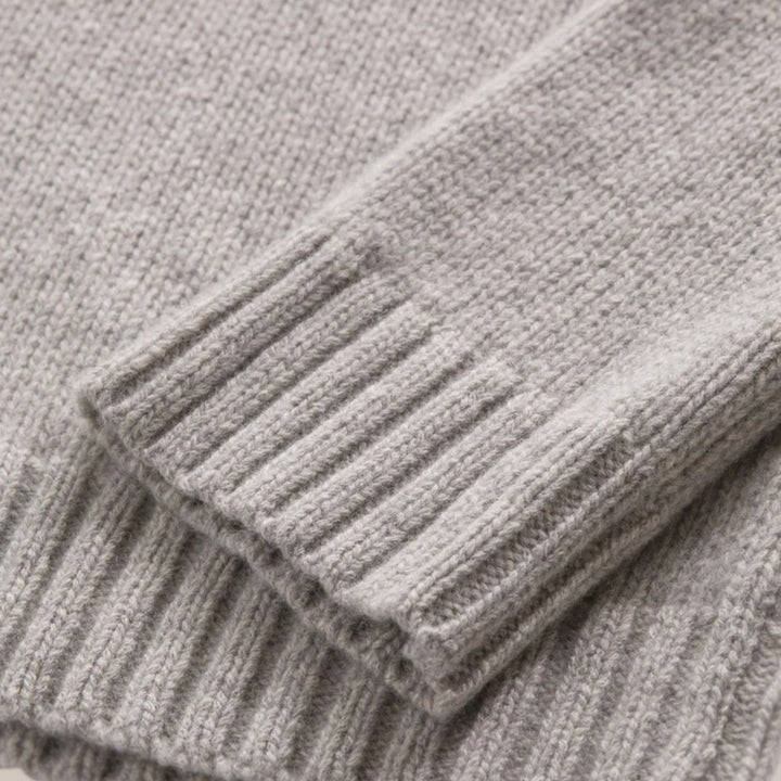 Cashmere Amelia Crewneck, Grey