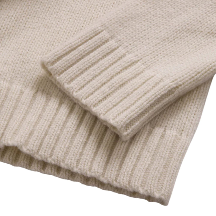 Cashmere Amelia Crewneck, Ivory