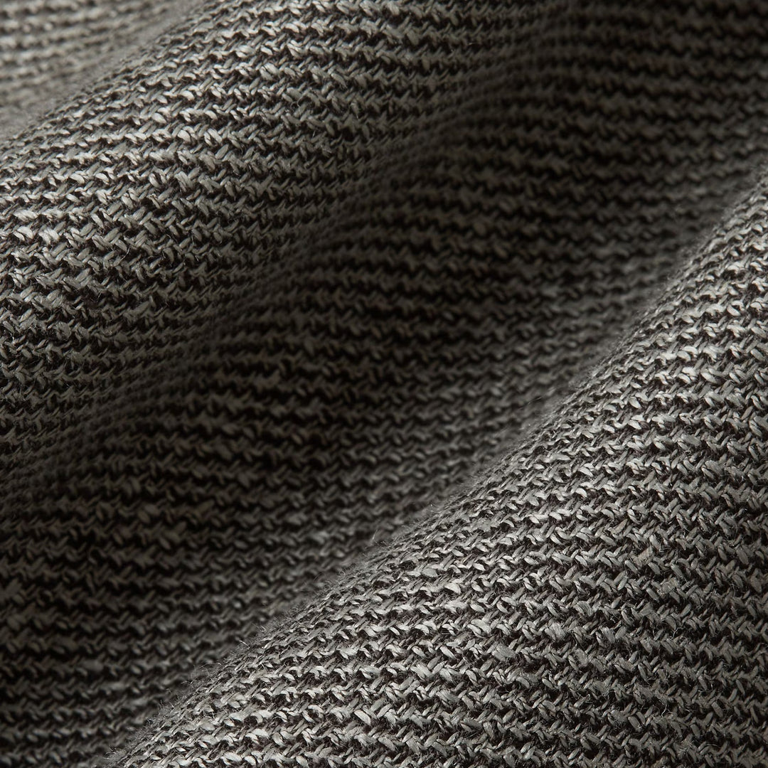 Cashmere Linen and Silk Overshirt in Dark Brown Mélange