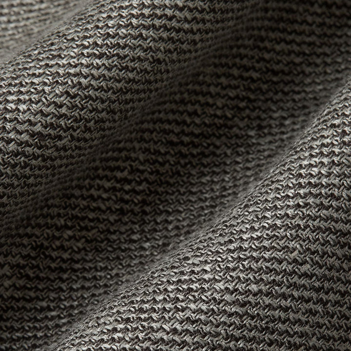 Cashmere Linen and Silk Overshirt in Dark Brown Mélange