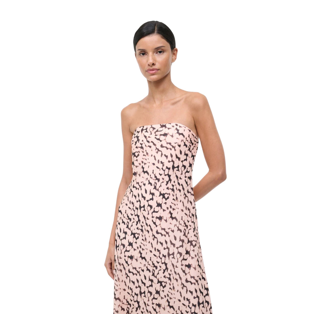 Cassie Silk Dress Almond Black