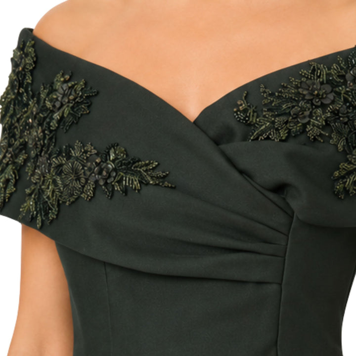 Embellished Off-Shoulder Midi Margaret Dress