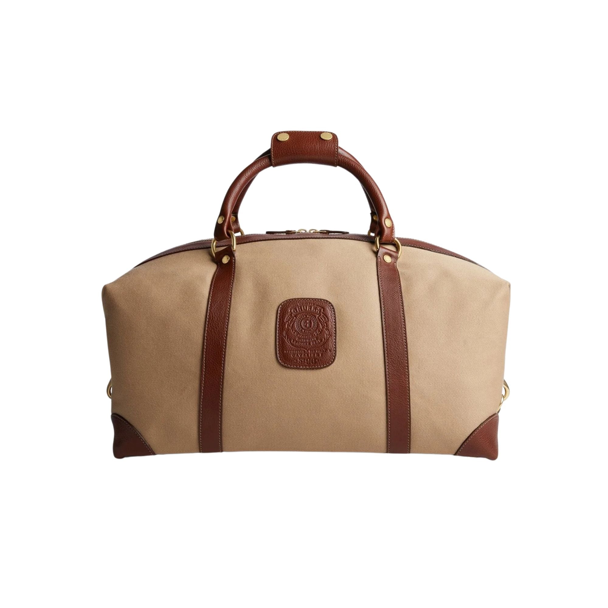 Cavalier I No. 96 | Vintage Chestnut Leather Duffle Bag