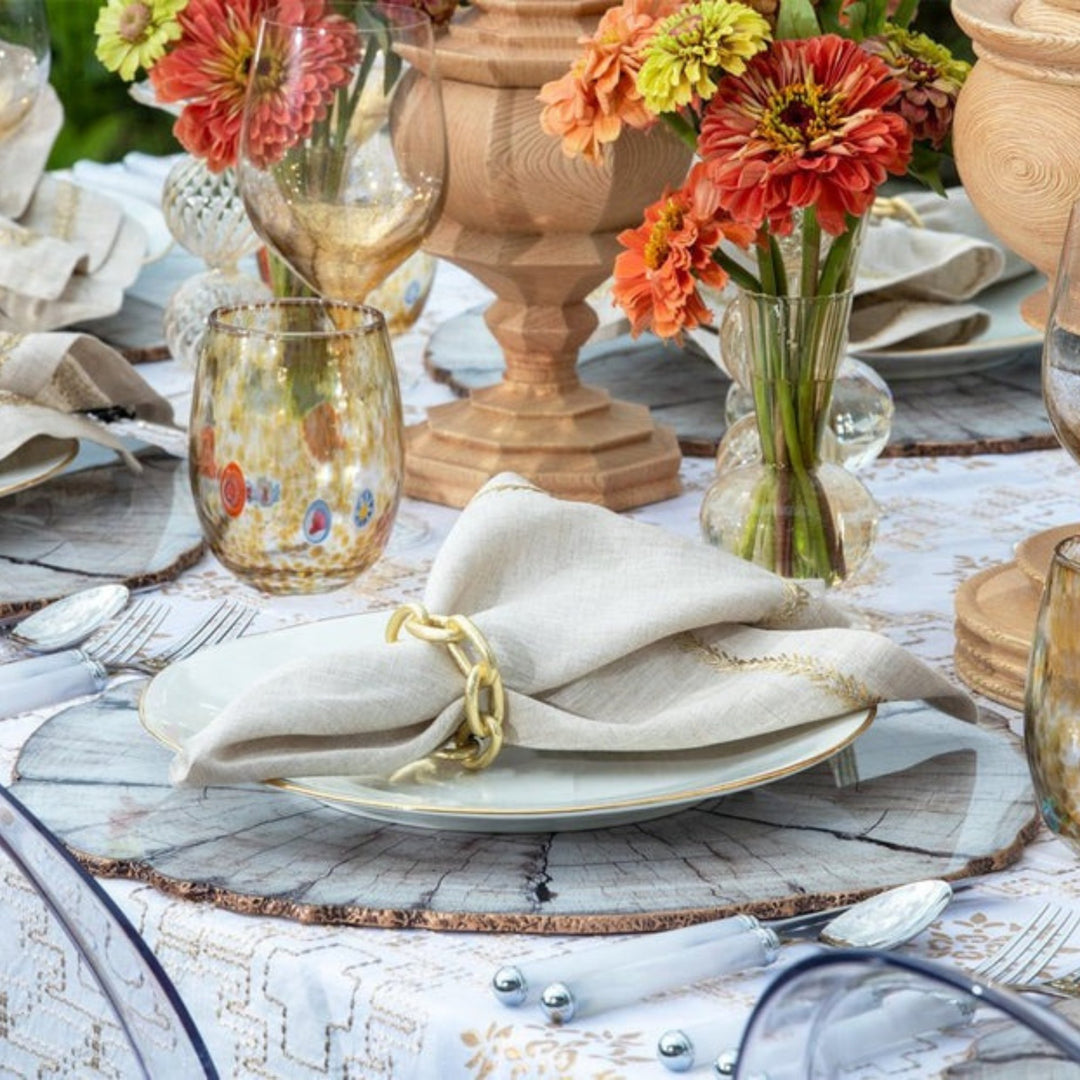 Chain Link Napkin Ring - Gold