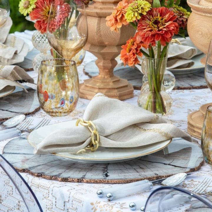 Chain Link Napkin Ring - Gold