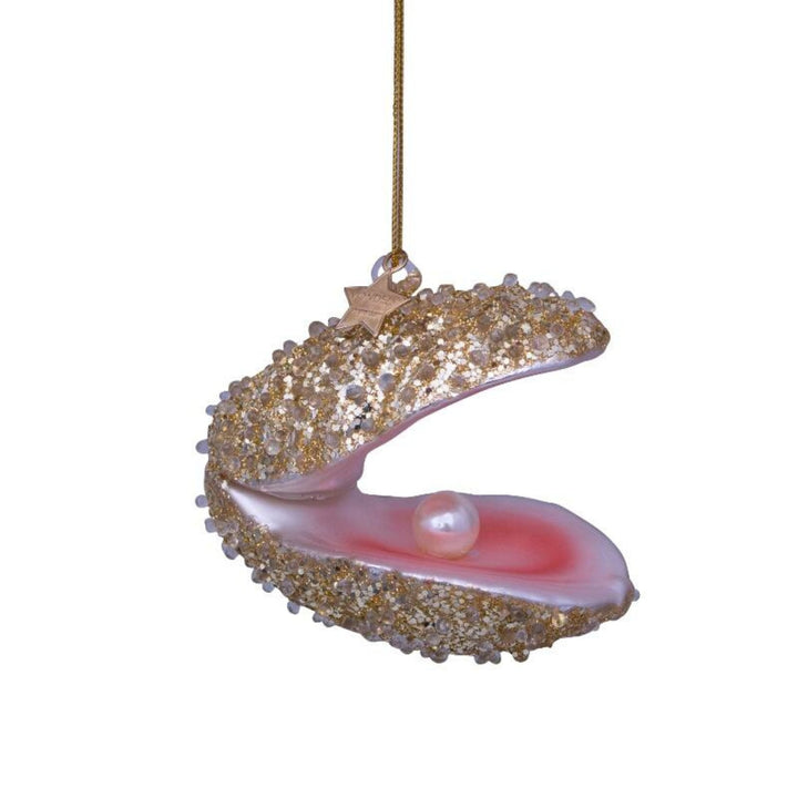 Champagne Glitter Oyster Ornament