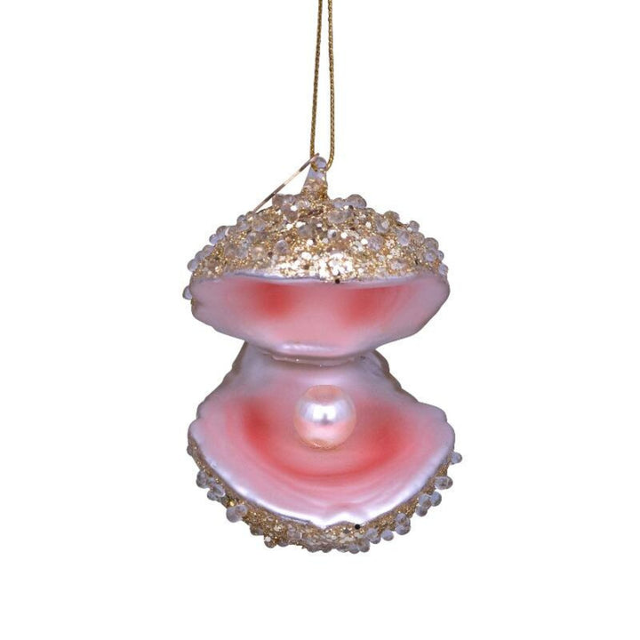 Champagne Glitter Oyster Ornament