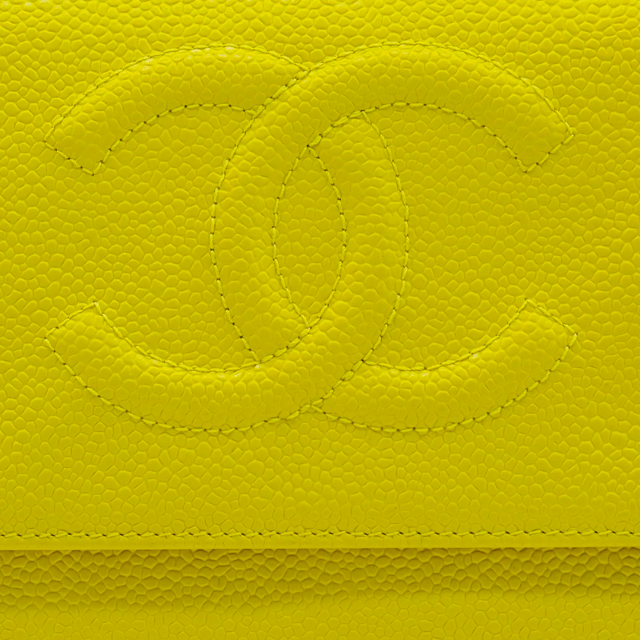 Chanel Yellow Caviar WOC