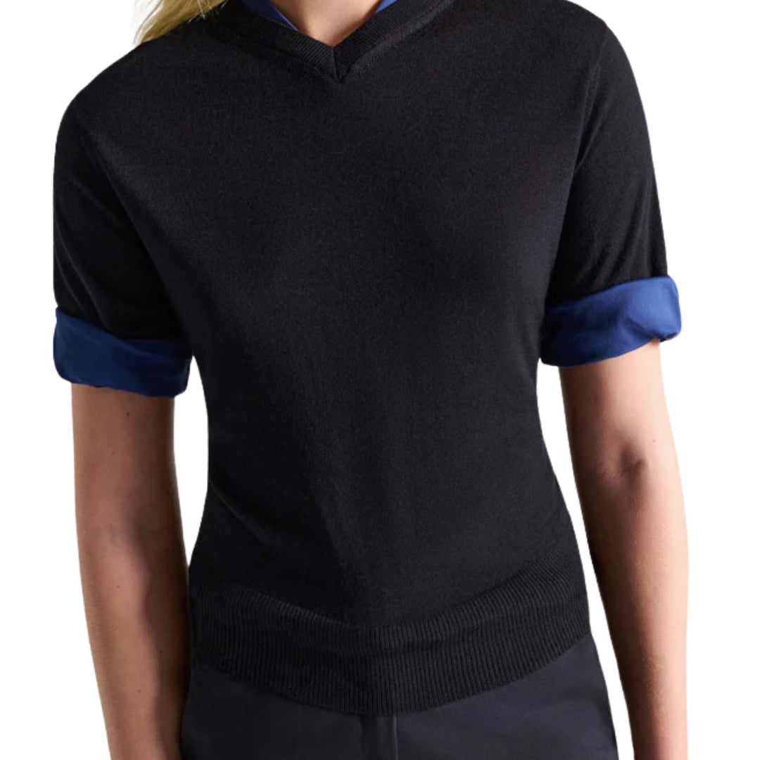 Chic Merino Pullover in Ink/Midnight