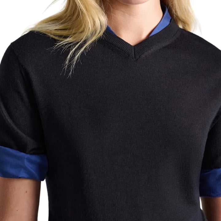 Chic Merino Pullover in Ink/Midnight