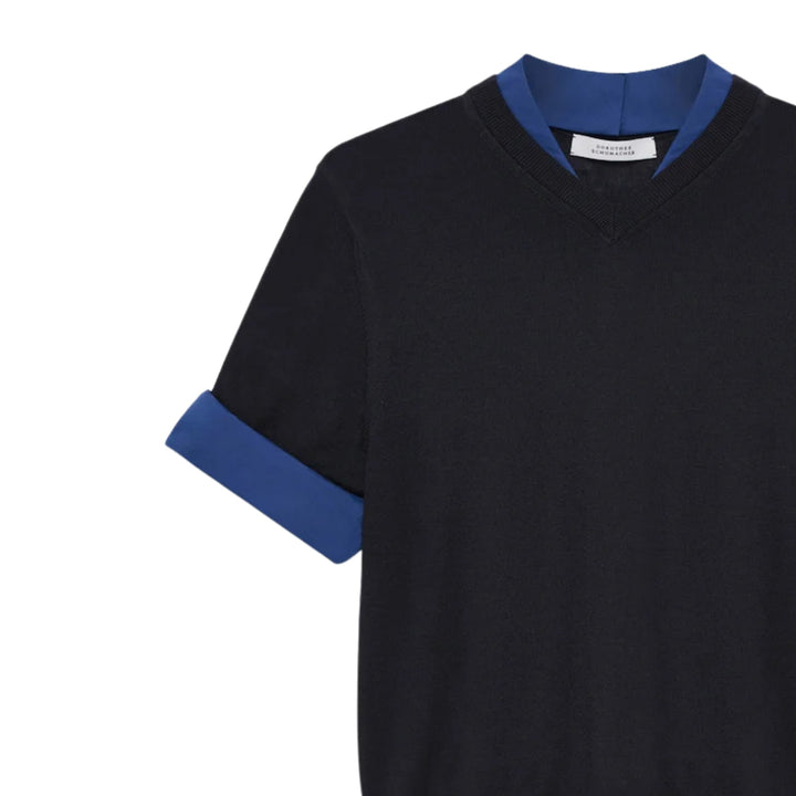 Chic Merino Pullover in Ink/Midnight