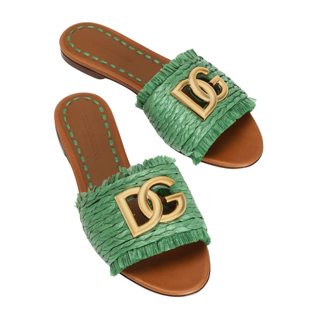 Ciabatta Raffia Slides