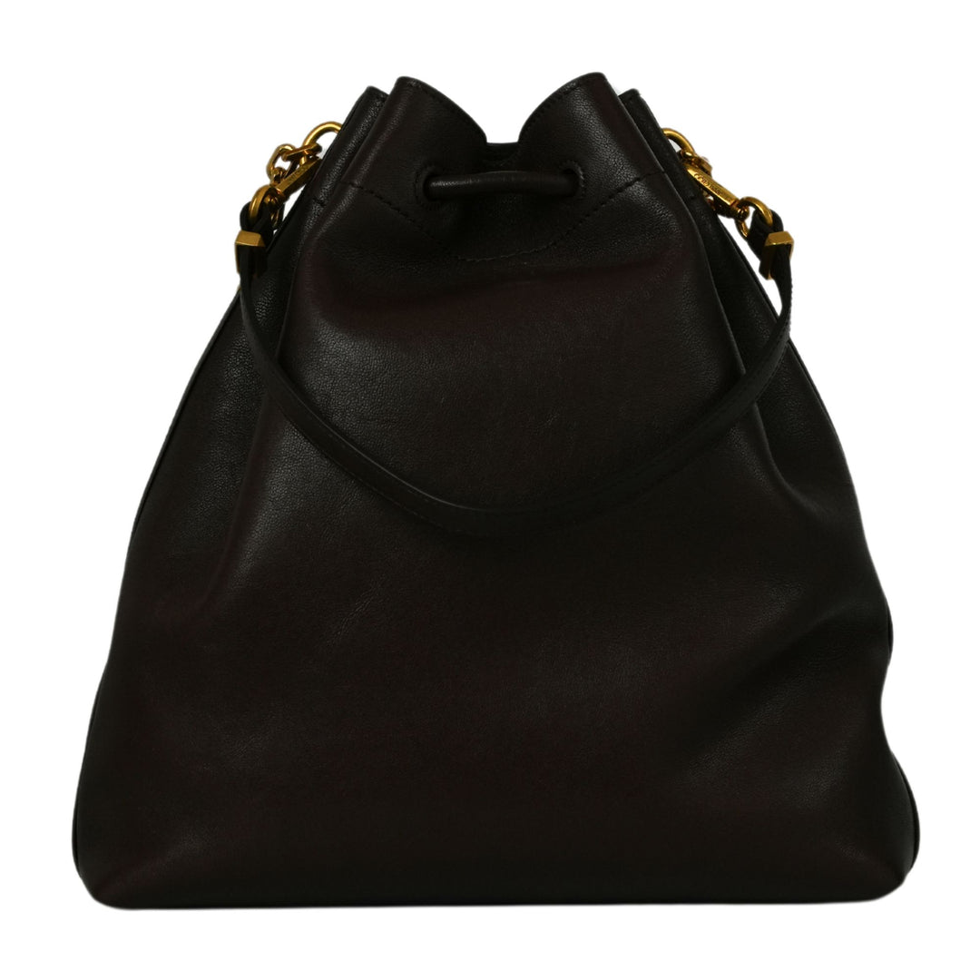 Cinch Bucket w/Chain - BKL - Chocolate/Gold