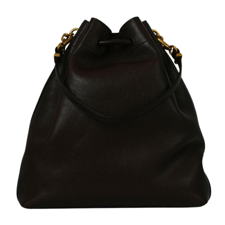 Cinch Bucket w/Chain - BKL - Chocolate/Gold