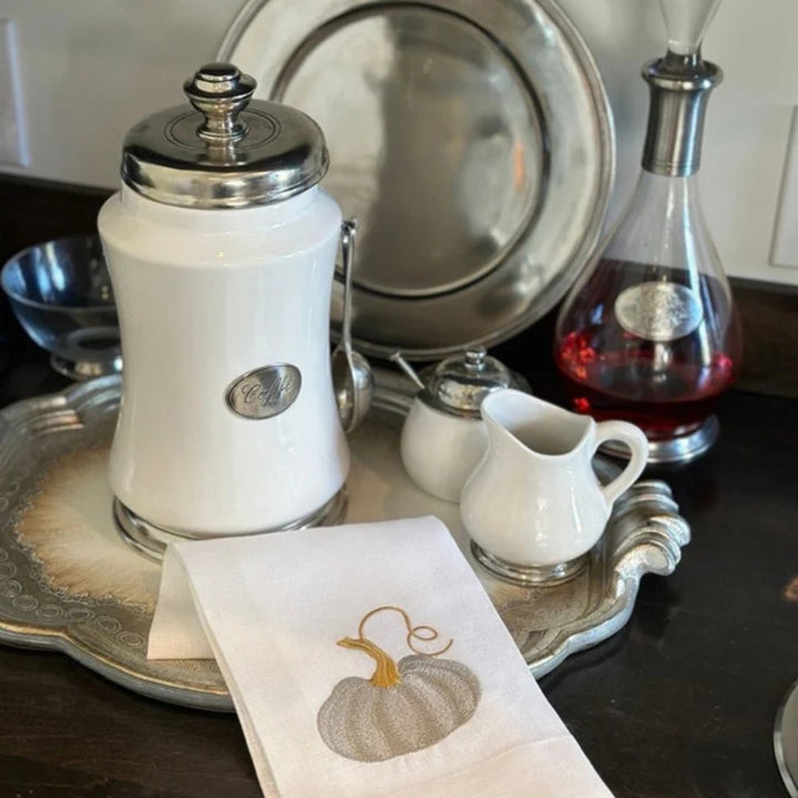 Cinderella Pumpkin Towel - White