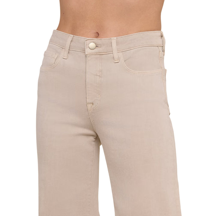 Clayton High Rise Wide Leg in Biscuit