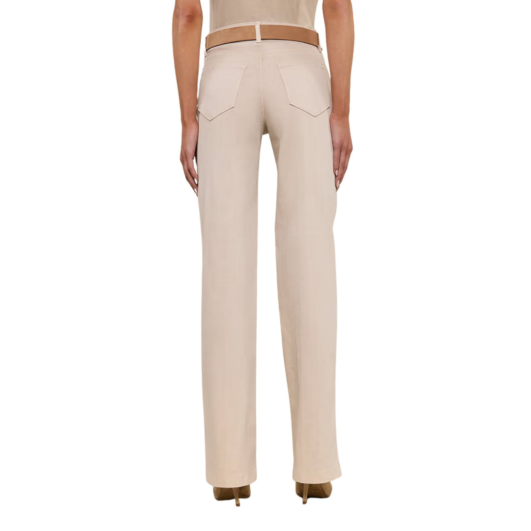 Clayton High Rise Wide Leg in Biscuit