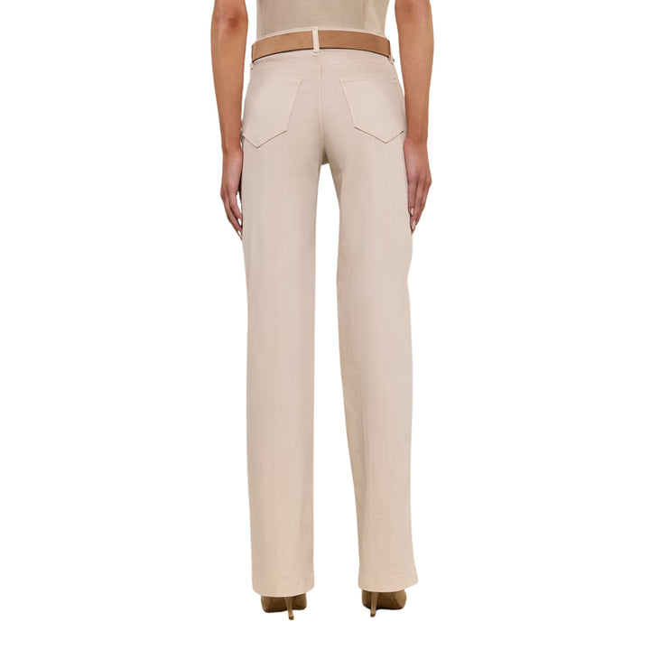 Clayton High Rise Wide Leg in Biscuit