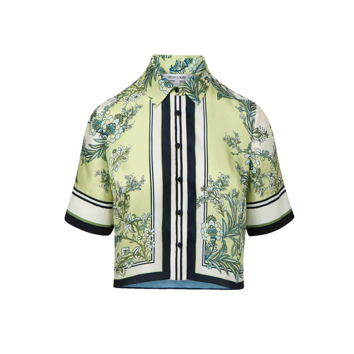 Clean Spruce Top in Light Pistachio Multi