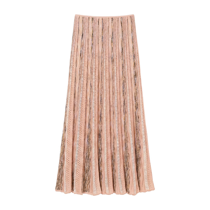 Clio Knit Midi Skirt in Hibiscus