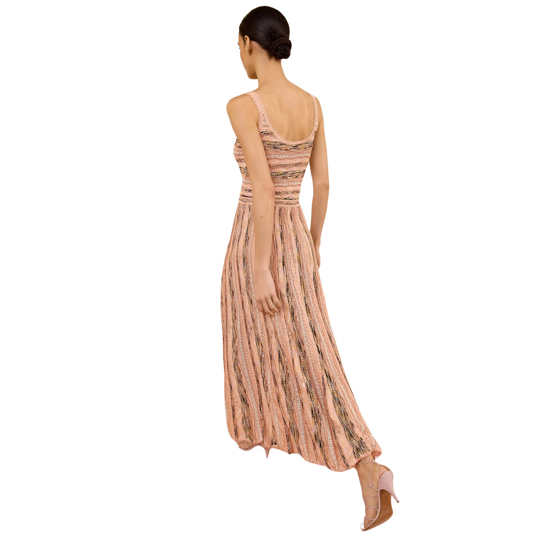 Clio Knit Midi Skirt in Hibiscus