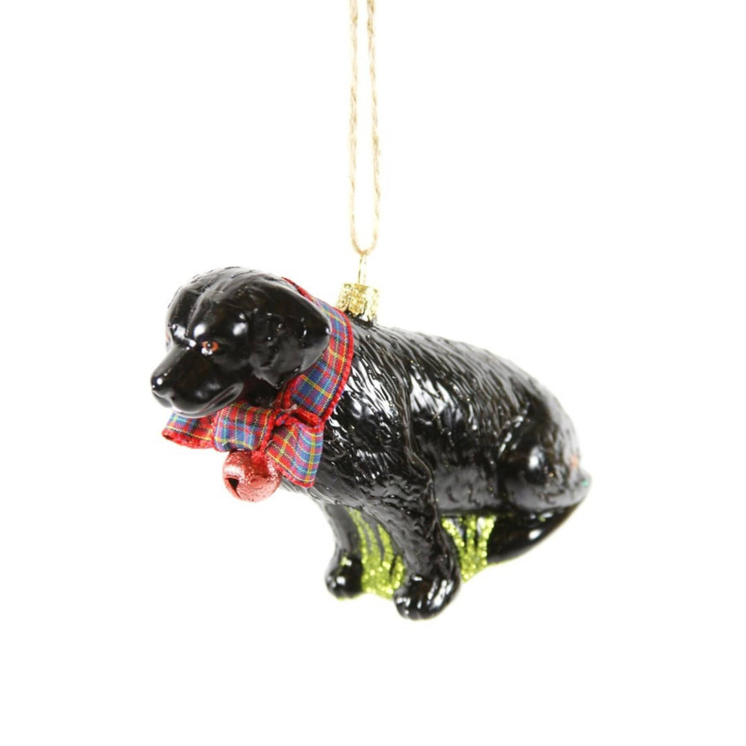 Festive Black Lab Ornament
