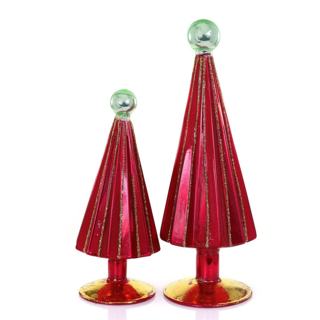 Pleated Tree - Red Green - Extra Small