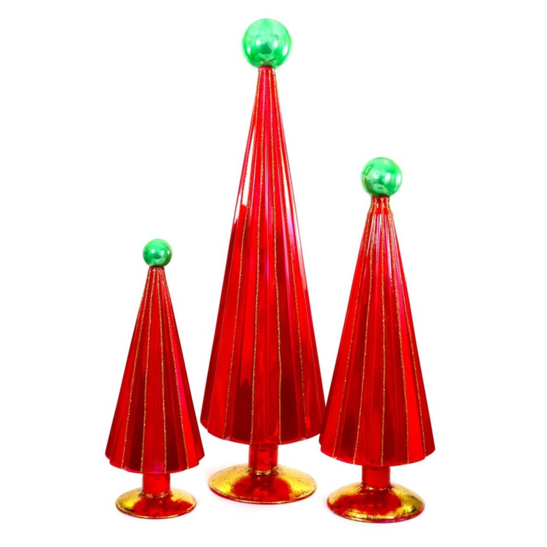 Pleated Tree - Red Green - Medium