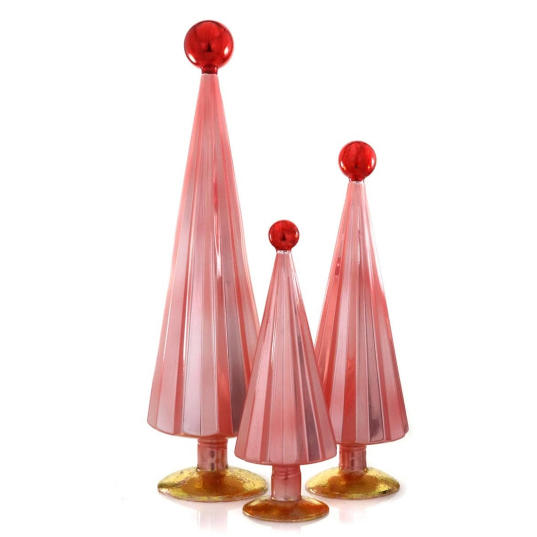 Pleated Tree-pink Red