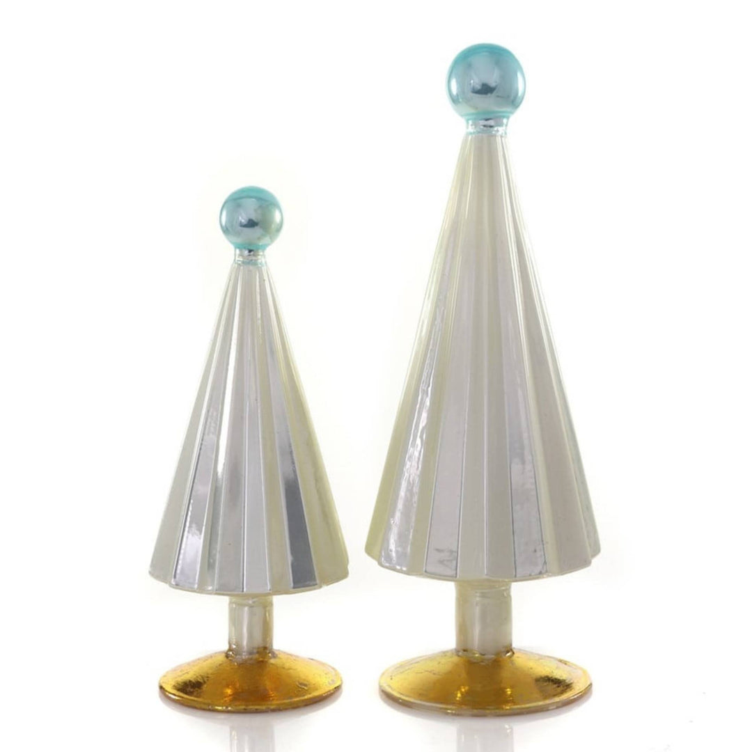 Pleated Tree  Pearl Blue - Small