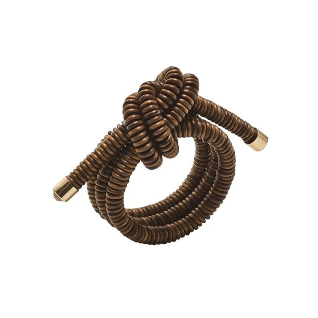 Coil Napkin Ring - Brown