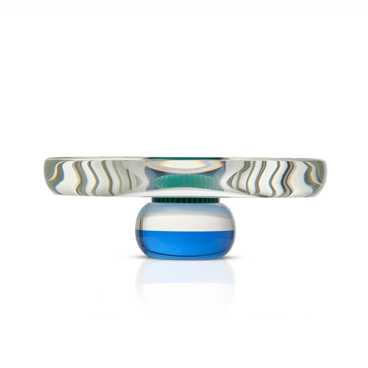 Colette Tray - Clear/Teal/Blue