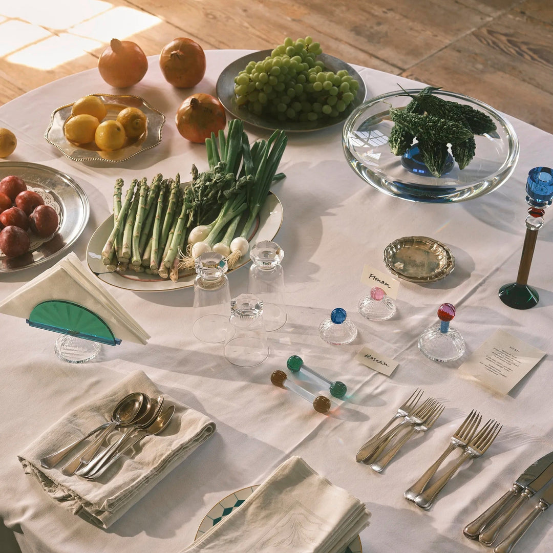 Colette Tray - Clear/Teal/Blue