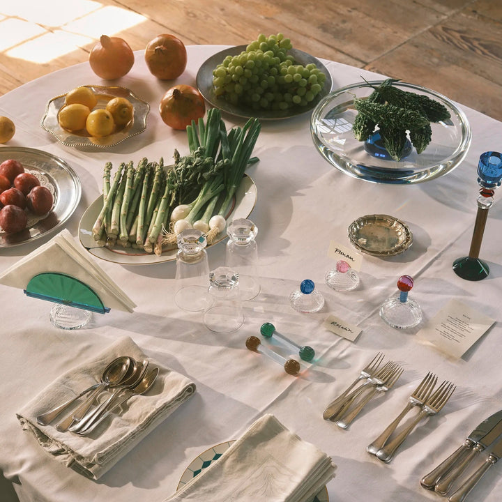 Colette Tray - Clear/Teal/Blue