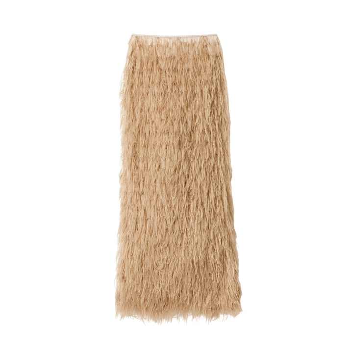 Column Long Skirt in Brownstone