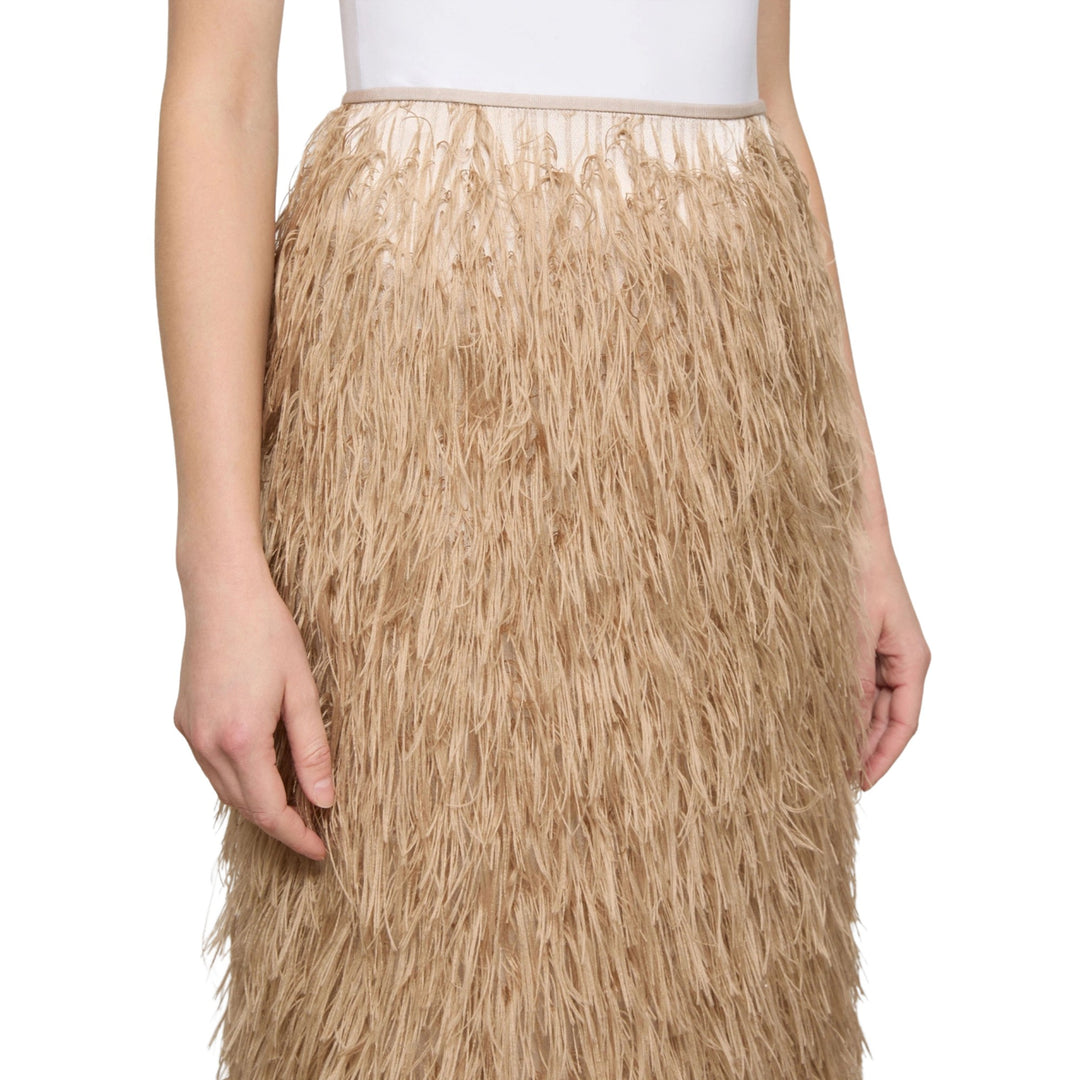 Column Long Skirt in Brownstone