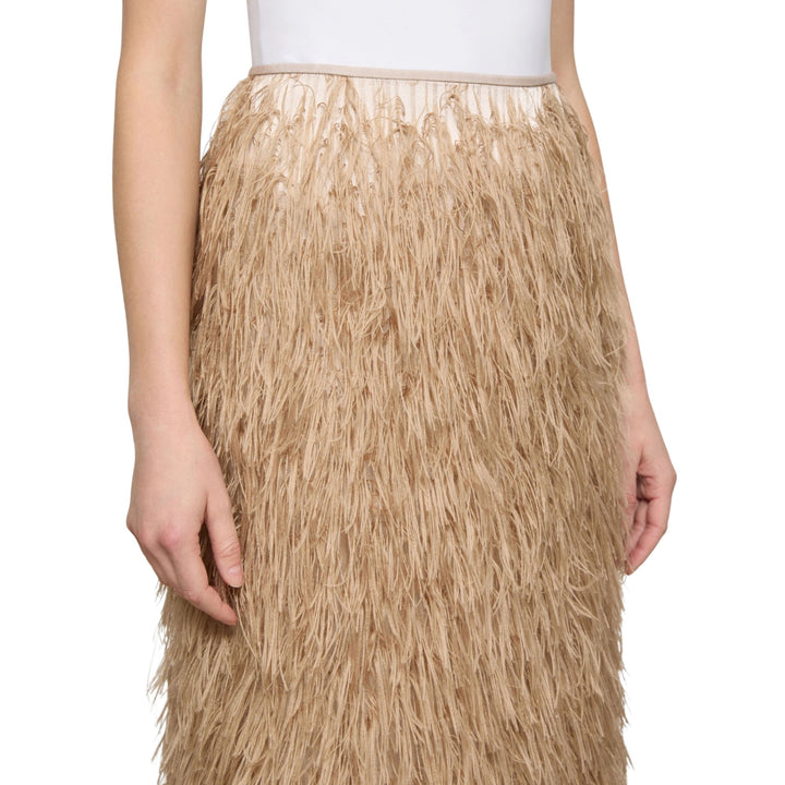 Column Long Skirt in Brownstone