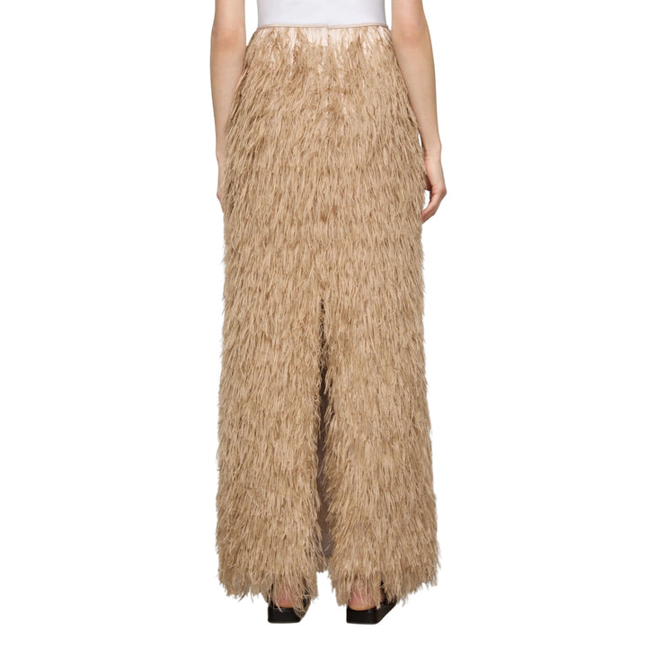 Column Long Skirt in Brownstone